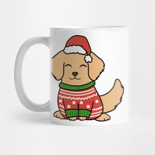 Christmas Sweater Golden Retriever Mug